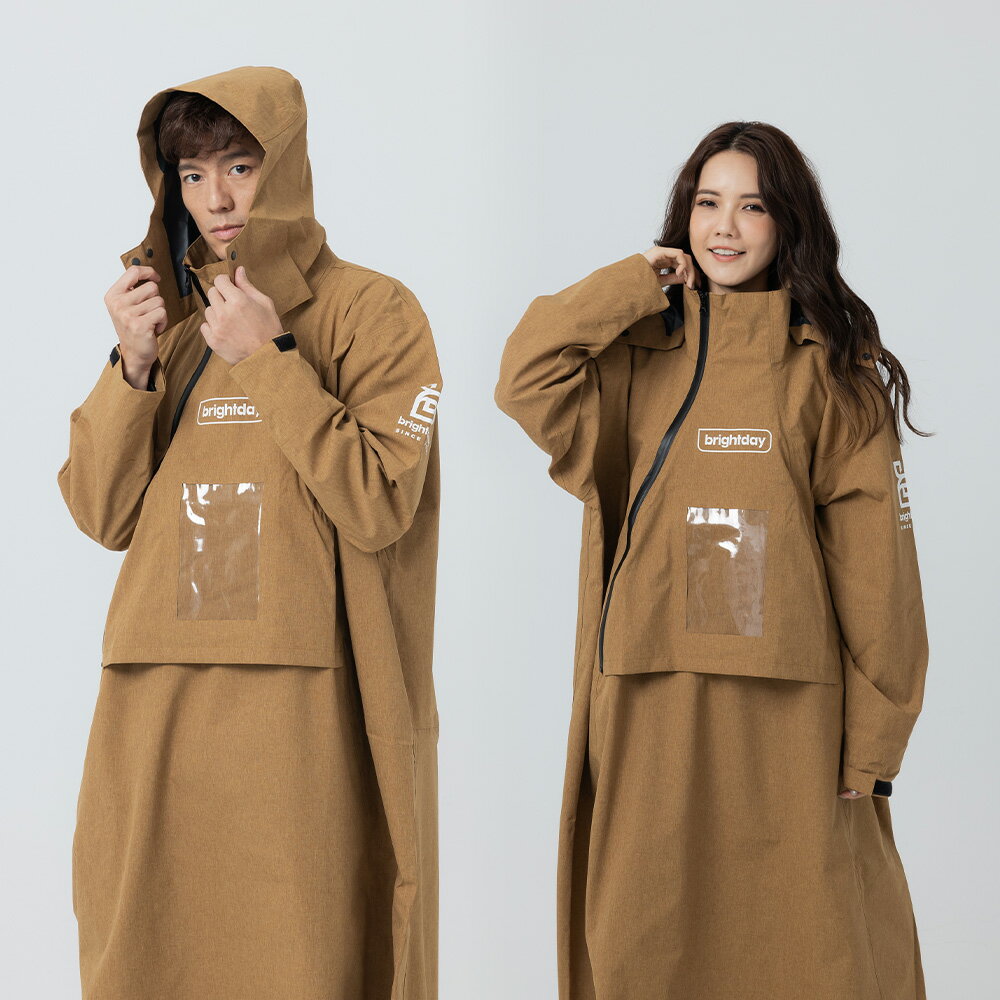 【奧德蒙直營】ACE半斜開雙拉鍊防水透氣連身式雨衣-outperform 0