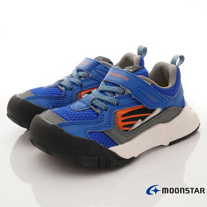 ★過年特賣★日本月星Moonstar機能童鞋2E寬楦滑步車鞋MSCOG015藍(中小童)