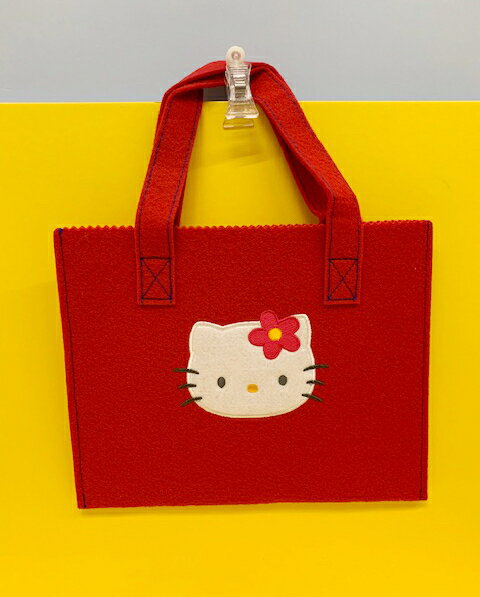【震撼精品百貨】Hello Kitty 凱蒂貓 kitty 手提袋/收納袋-不織布紅#79161 震撼日式精品百貨