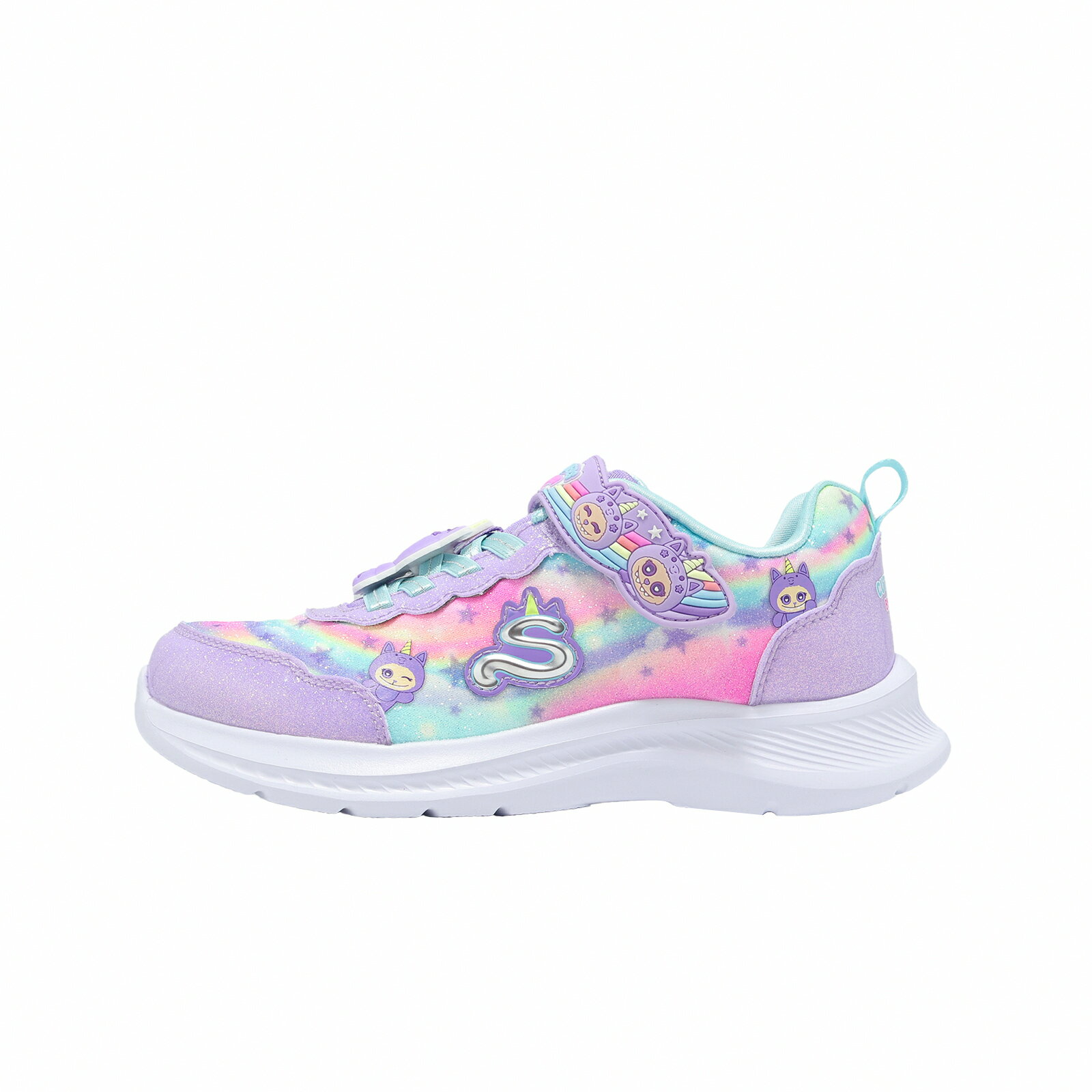 Skechers 休閒鞋 Jumpsters 中大童鞋 紫 彩虹 魔鬼氈 運動鞋 302363LLVMT