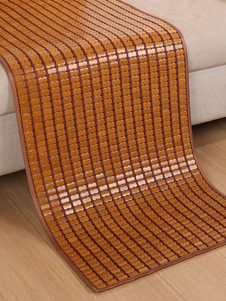 夏季沙發墊坐墊涼席麻將套沙發防滑夏天款通用竹席涼墊子座墊定做