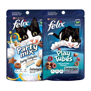 Felix Party Mix 貓脆餅 香酥捲 貓點心 貓食品 貓餅乾 喜躍 貓零食毛掌櫃 maoookeeper