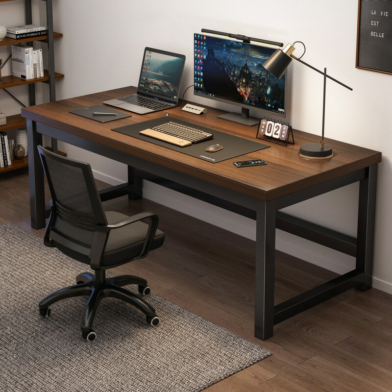 電腦桌 辦公桌 電腦桌臺式家用簡易辦公桌簡約現代書桌學生寫字學習桌子工作臺