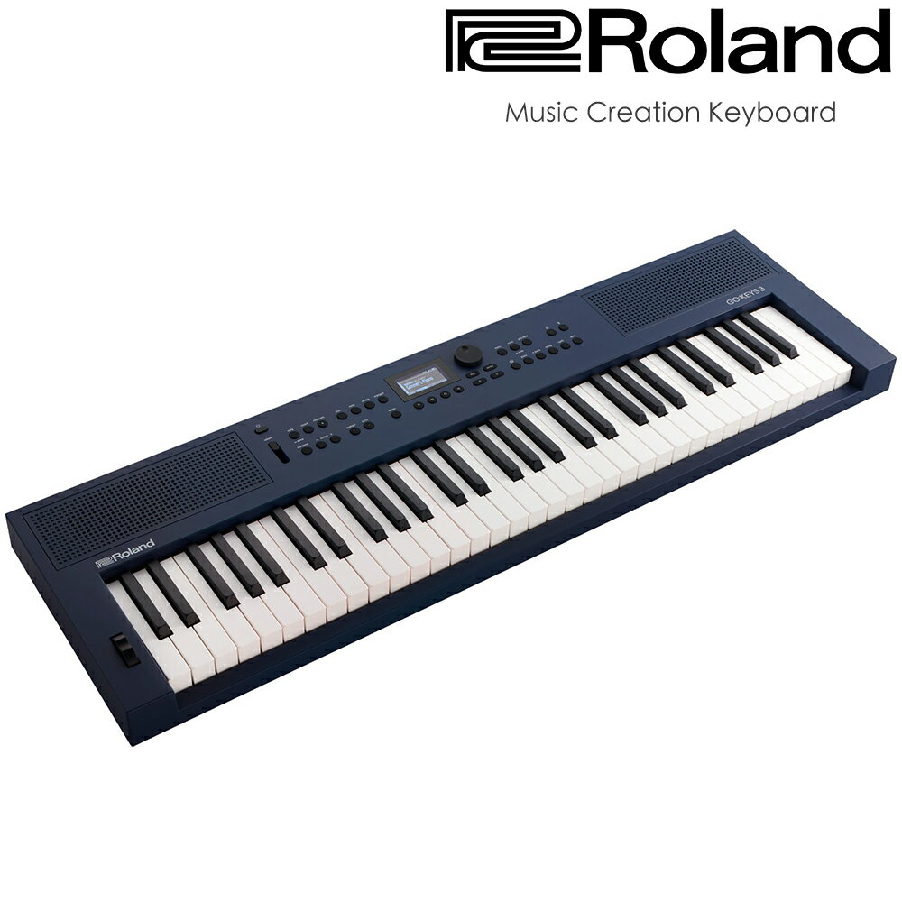 非凡樂器『 ROLAND 樂蘭』全新型態進階款61鍵音樂創作伴奏電子琴 GO:KEYS 3 / 寶石藍 公司貨保固