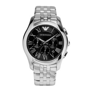 美國百分百【Emporio Armani】配件 EA 手錶 腕錶 男錶 AR1786 不鏽鋼 三眼計時 銀色 I461