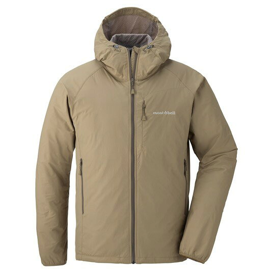 ├登山樂┤日本 mont-bell light shell parka 男款連帽風衣 # 1106645TN 卡其