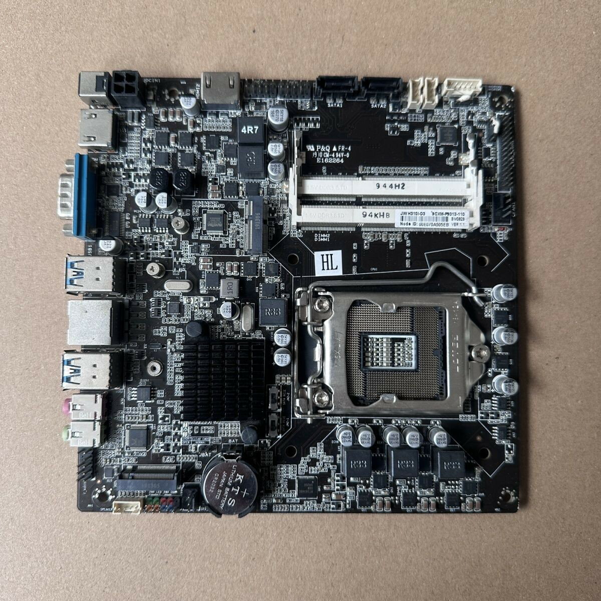 「傑微JW H310 D3主機板」樂事AO C一體機專用 高效穩定支援HDMI M.2 SSD 電腦升級首選
