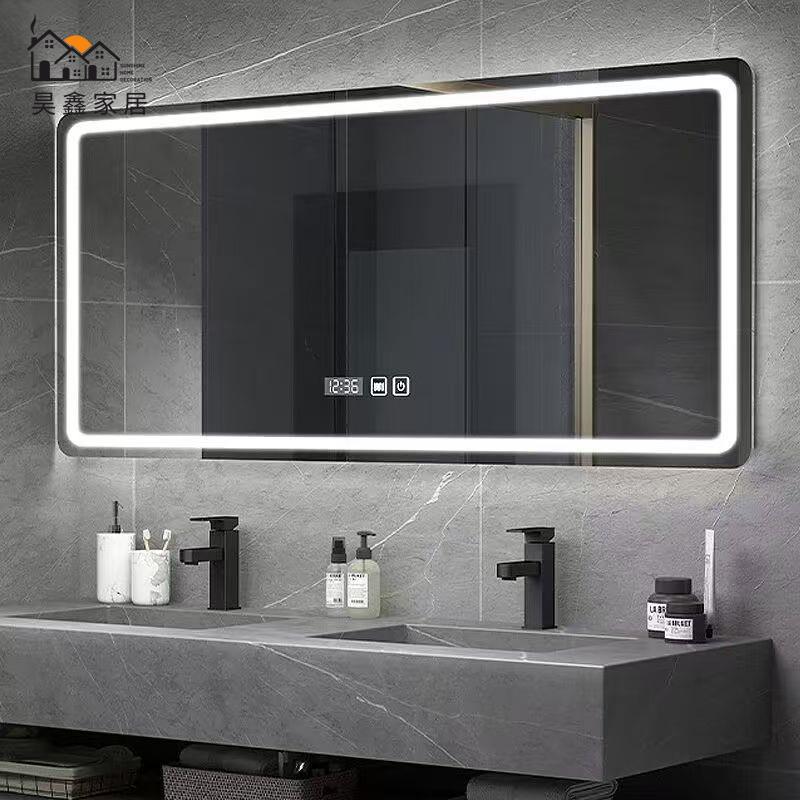 免運 公司貨 鏡子 全身鏡 掛墻鏡 浴室鏡 智慧鏡子觸摸屏洗手間浴室鏡帶燈防霧衛生間led廁所定製工廠直銷 售後保障 全館折扣 5h816
