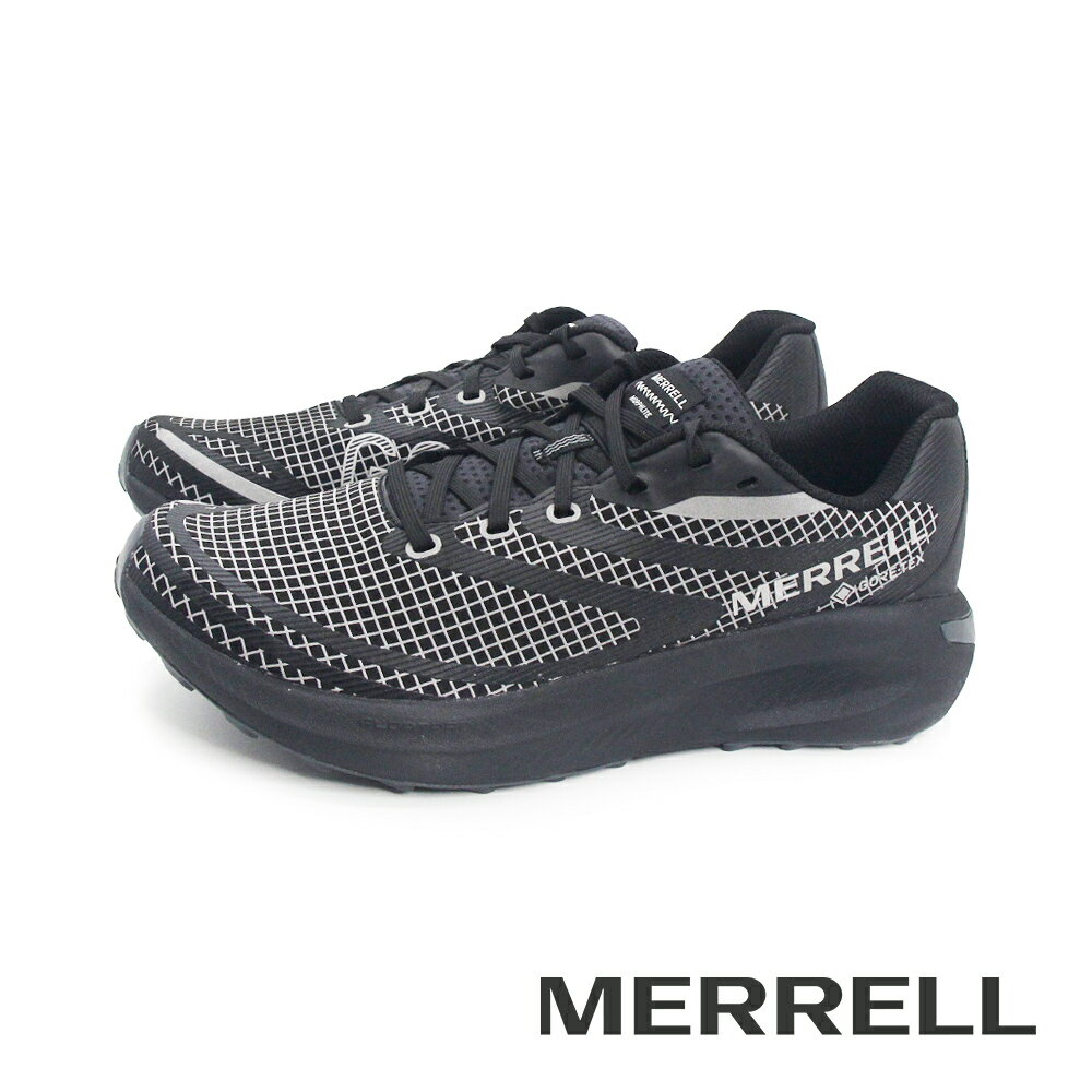 MERRELL(女)MORPHLITE REFLECTIVE GTX防水運動健行越野慢跑鞋 女鞋-黑色