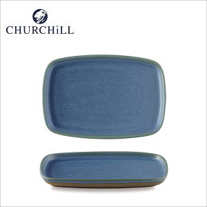 【CHURCHiLL】Emerge-Oslo-Blue系列 藍色長方淺盤 (22 cm)