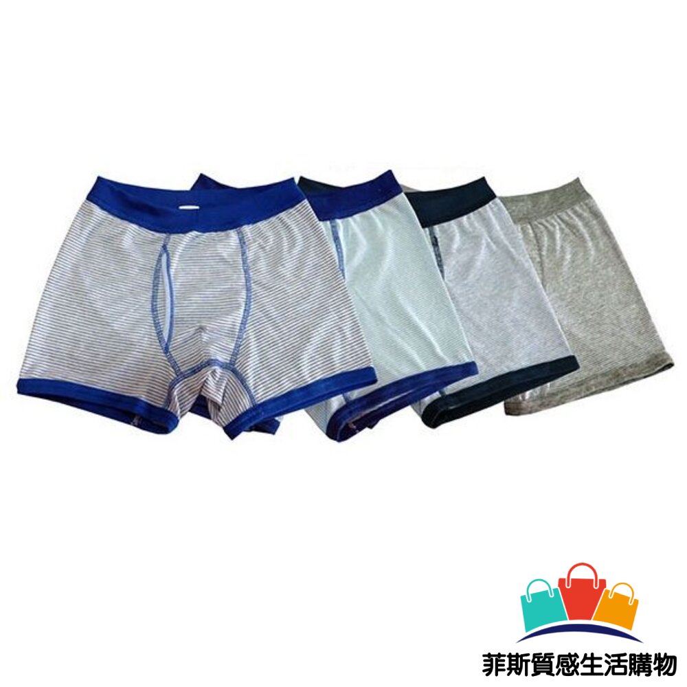 台灣製男大童青少年四角內褲-一組4入 - 四角內褲 內褲 四角褲 男童內褲 青少年內褲 台灣製
