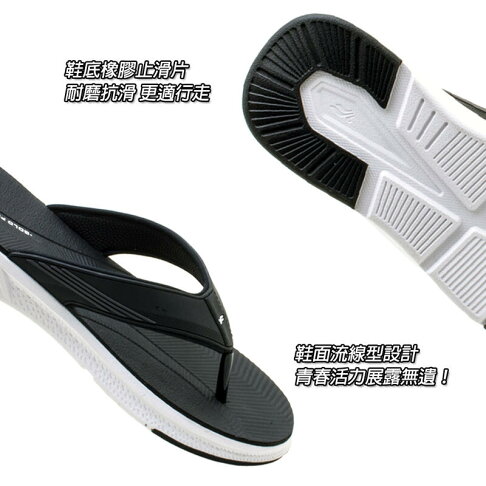 GP 涼鞋 拖鞋 涼拖鞋 機能鞋 運動 排水 舒適 39~44 黑灰 藍 G9265M【大自在運動休閒精品店】 3