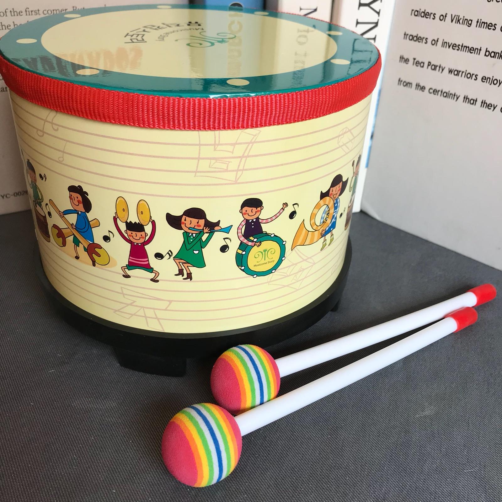 敲打鼓手拍鼓軍鼓雙面鼓寶寶鼓 打擊樂器奧爾夫嬰幼兒童音樂玩具