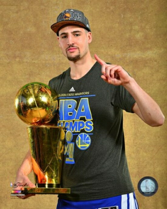 Posterazzi: Klay Thompson with the NBA Championship Trophy Game 6 of ...