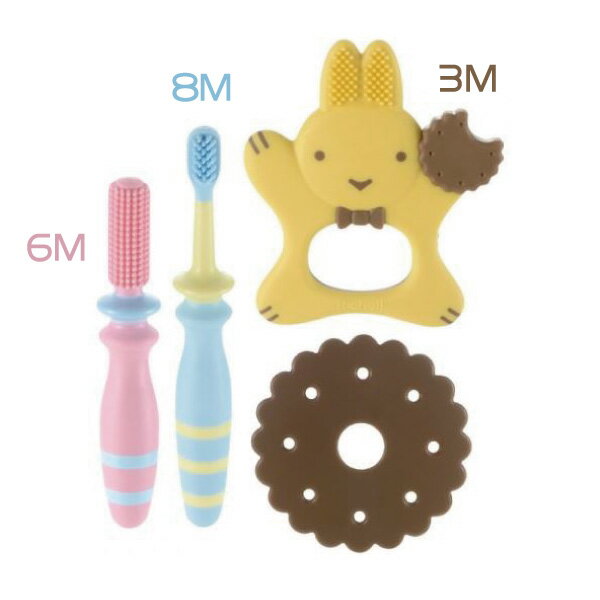 【組合】日本 Richell 利其爾 輔助型牙刷套組3M~8M【悅兒園婦幼生活館】