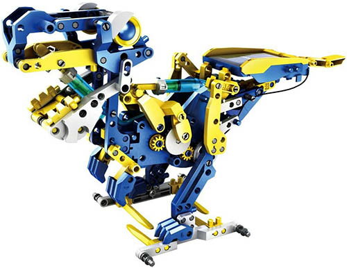 Erekit【日本代購】機器人 12種變形 太陽電池水壓DIY兒童科學玩具JS 6215