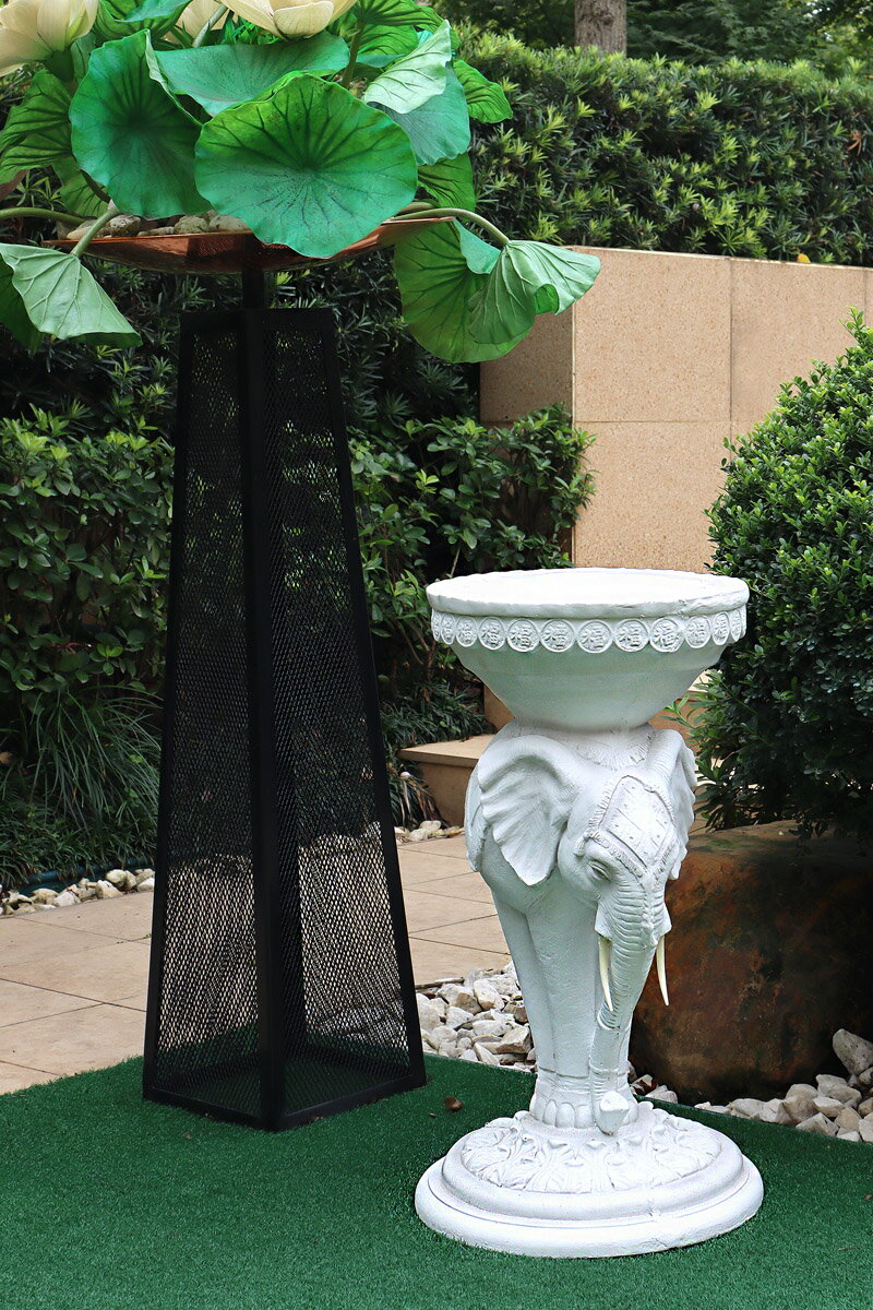 戶外招財大象擺件庭院花園別墅陽臺露臺布置草坪園藝造景裝飾擺件 2