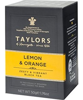 英國 TAYLORS 皇家泰勒茶包系列 - 檸檬香橘茶 Lemon & Orange Tea 20入/盒 1