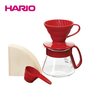 《HARIO》V60紅色01濾杯咖啡壺組 VDS-3012R 1～2杯