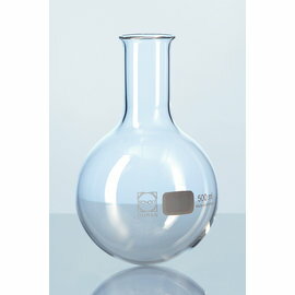《德國 DWK》德製 DURAN 圓底燒瓶 1000ML 【1支】實驗儀器 玻璃容器 試藥瓶 樣品瓶 narrow neck with beaded rim 1000ML