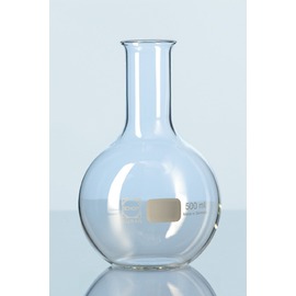 《德國 DWK》德製 DURAN 平底燒瓶 250ML【1支】實驗儀器 玻璃容器 試藥瓶 樣品瓶 FLAT BOTTOM FLASK
