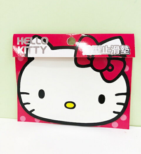 【震撼精品百貨】Hello Kitty 凱蒂貓 HELLO KITTY 車用造型止滑墊(頭型紅) 震撼日式精品百貨