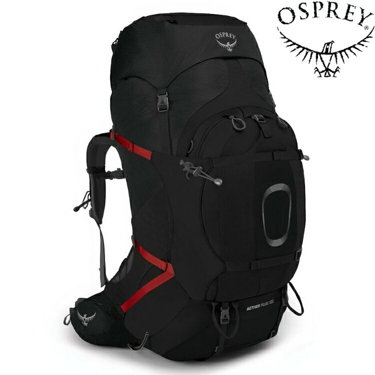 Osprey Aether Plus 100 男款登山背包 黑 Black