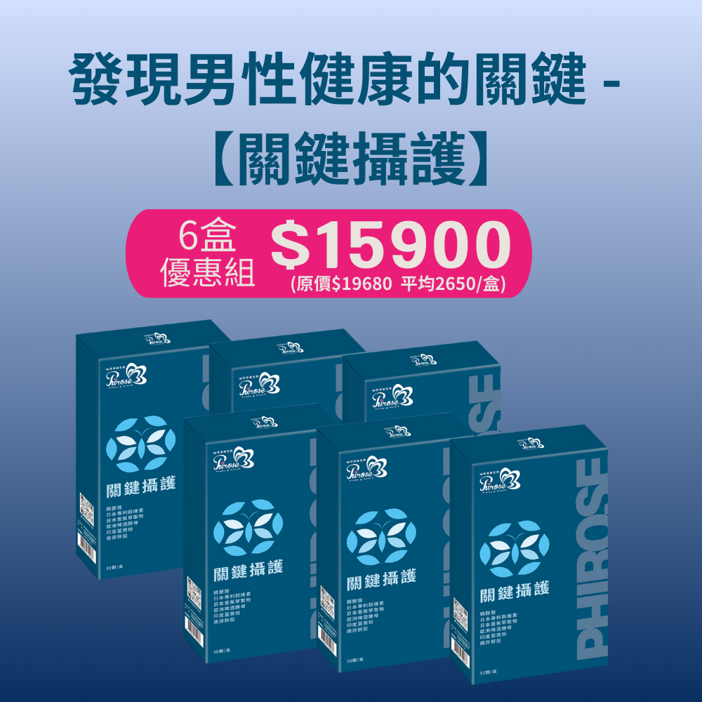 【菲洛蕬】關鍵攝護 6盒超值組~專為男性健康而調配， ~ 為您帶來全方位的健康呵護！