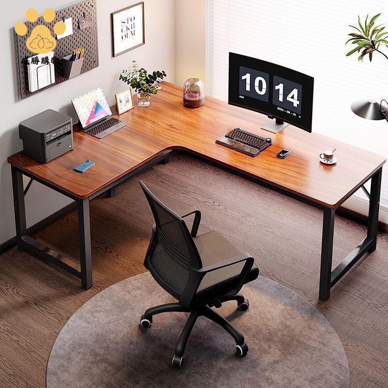 書桌，L型書桌/電腦桌/辦公桌推薦到轉角電腦桌 L型臺式 家用電競桌 書桌 書架 臥室學習桌 辦公桌 游戲桌 ws7291