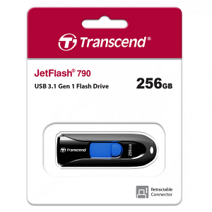 創見 256G Transcend JF790 256GB JetFlash790 黑色 USB3.0 隨身碟-富廉網