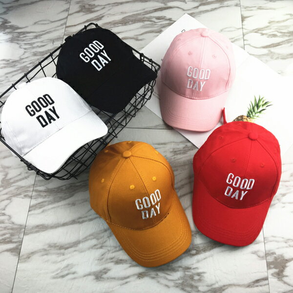 PS Mall 【B018】韓版兒童棒球帽春夏新款刺繡字母goodday