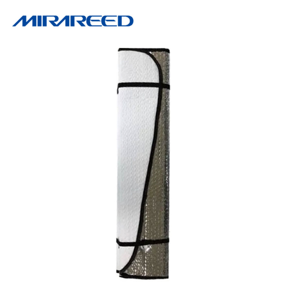 MIRAREED雙層構造斷熱氣泡遮陽板-白色-72X145CM(適用休旅車SUV)
