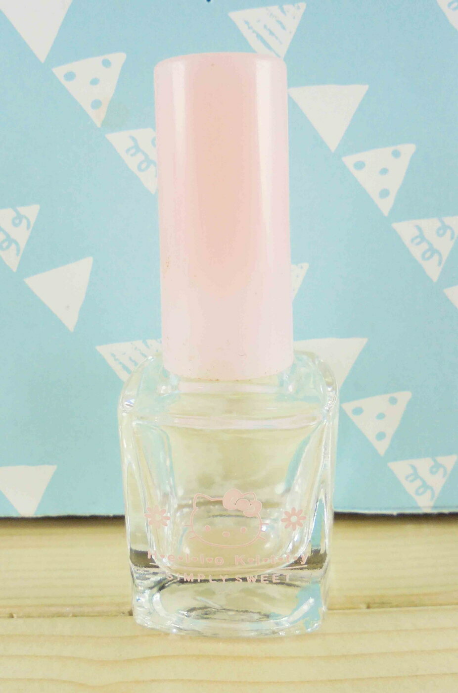 【震撼精品百貨】Hello Kitty 凱蒂貓 KITT造型玻璃瓶-方形造型-粉花 震撼日式精品百貨