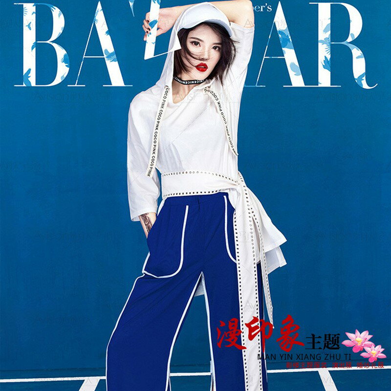2022夏季影樓寫真服裝運動嘻哈風藝術照足球寶貝主題人寫真