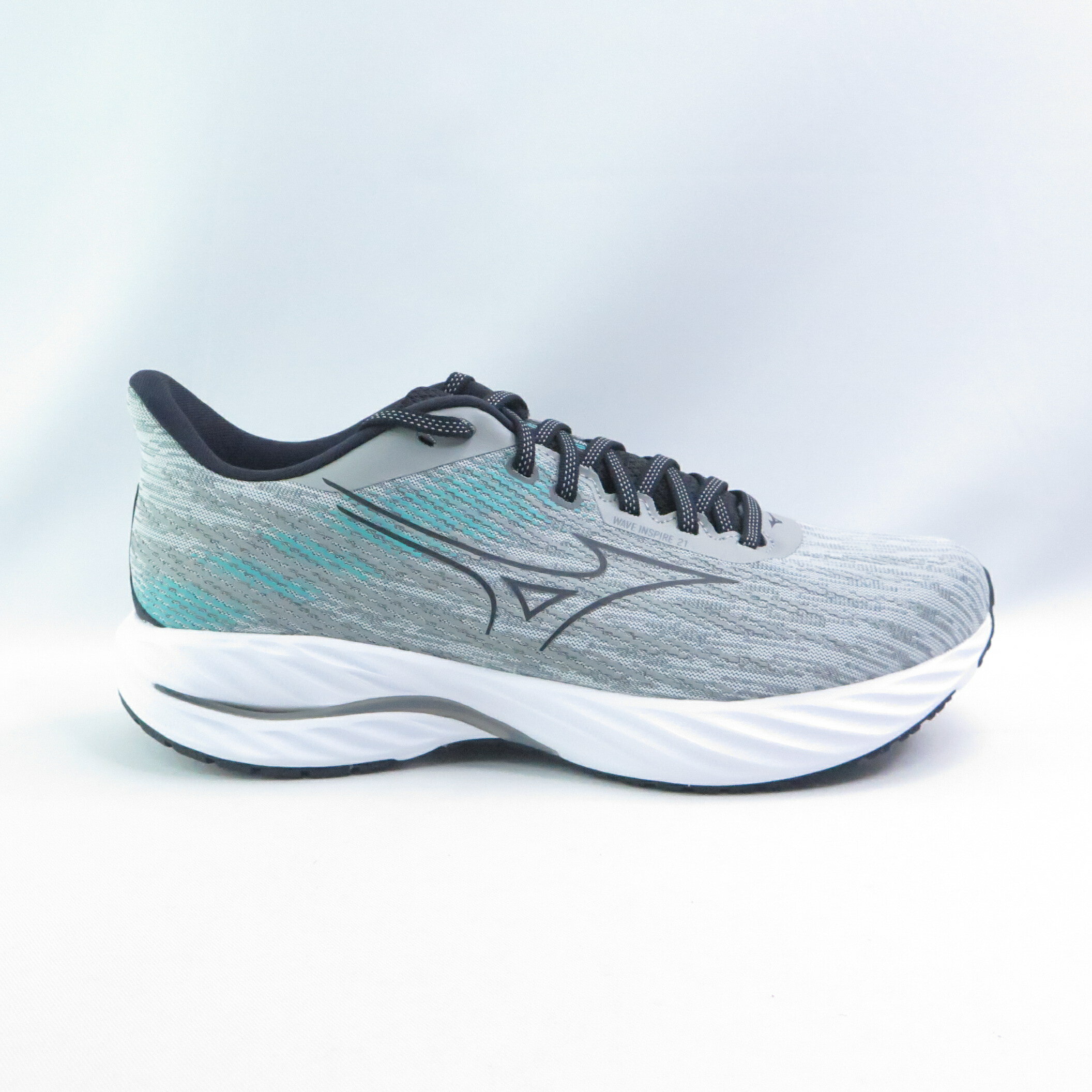 Mizuno J1GC254505 WAVE INSPIRE 21 男慢跑鞋 4E楦 支撐型 灰