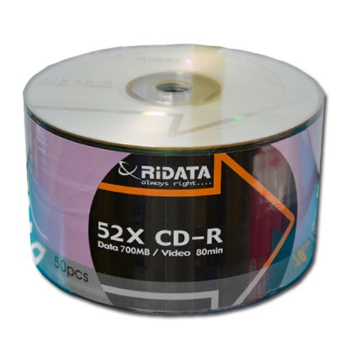 RIDATA 錸德 CD-R 光碟片 (52X 700MB) (50片/筒)