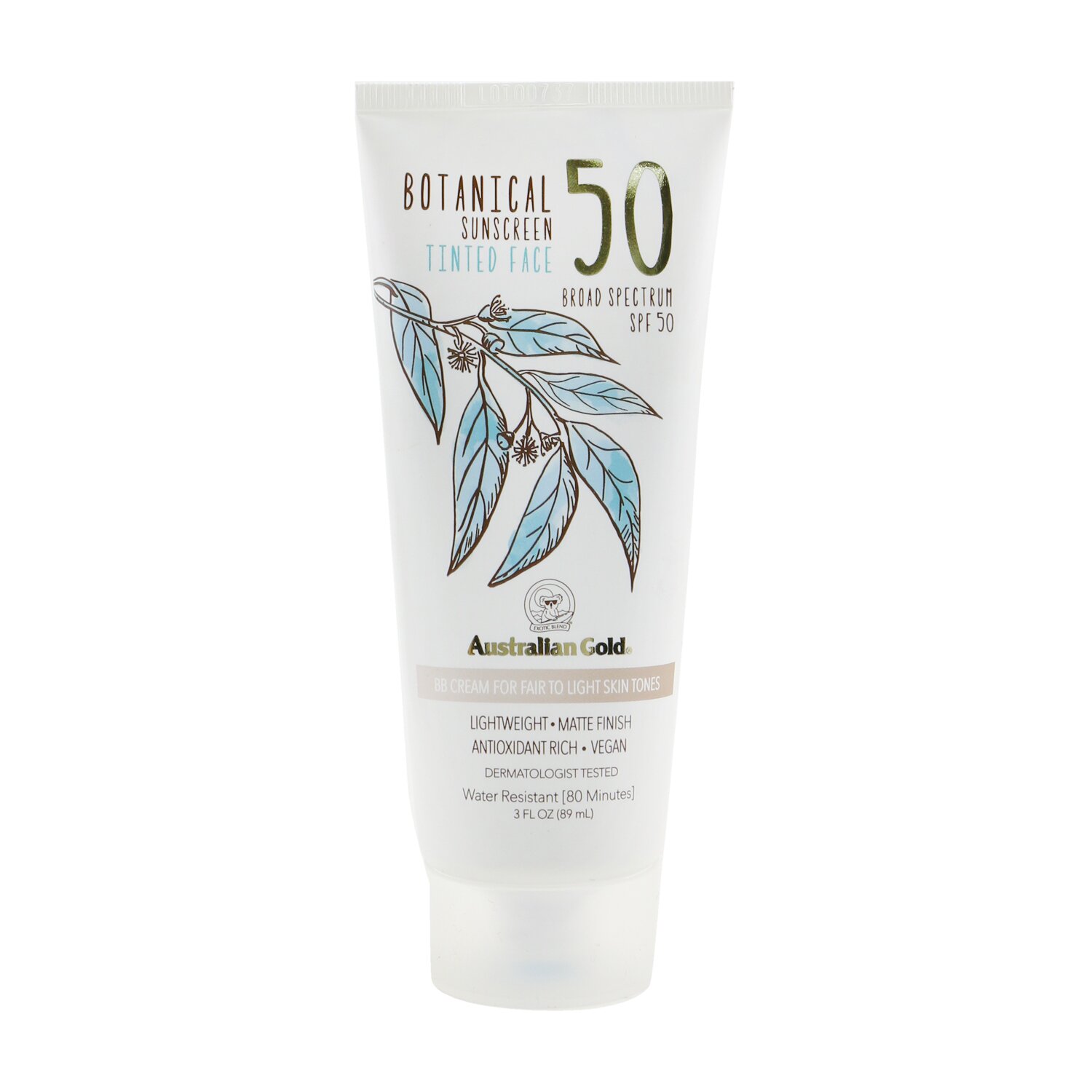 金色澳洲 Australian Gold - Botanical Tinted Face BB 霜 SPF 50 - 淺至淺