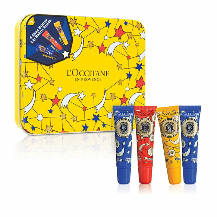 L'Occitane 歐舒丹 《聖誕限定》護唇膏鐵盒四支裝套組 現貨