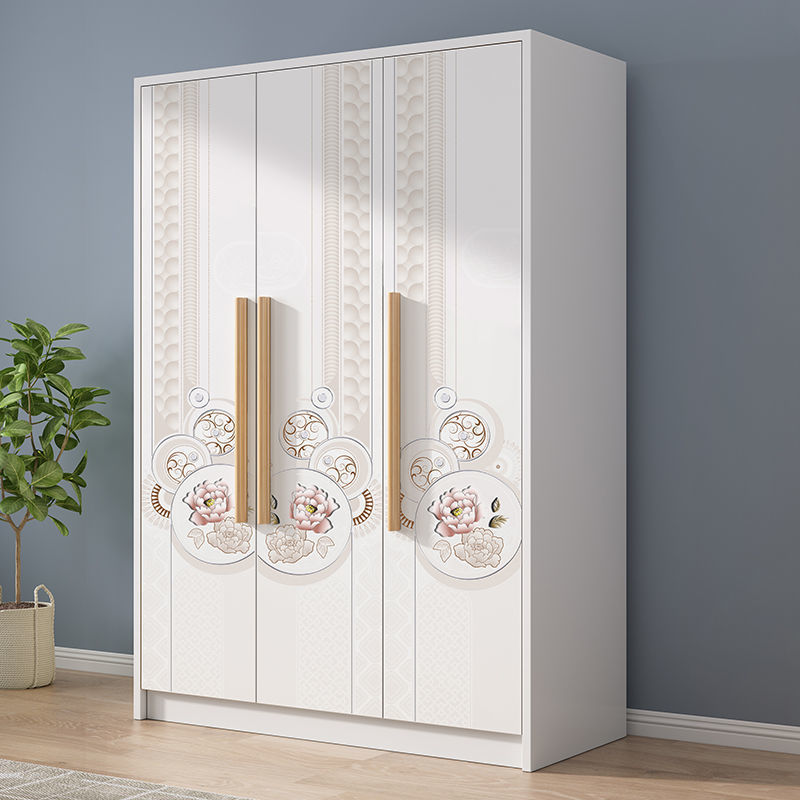 【免運】美雅閣| 中式風衣櫃實木質對開門簡約家用臥室經濟型衣櫥成人簡易板式衣櫃