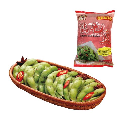 永昇涼拌調味毛豆夾1KG/包【愛買冷凍】 1