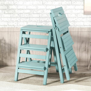 梯椅家用實木免安裝梯凳折疊臺階腳踏四步登高梯子多功能兩用凳子