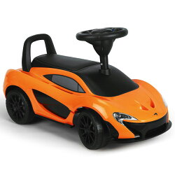 寶貝樂精選 麥拉倫Mclaren(授權)舒適皮椅學步車/滑步車-橘(BTRT372O)