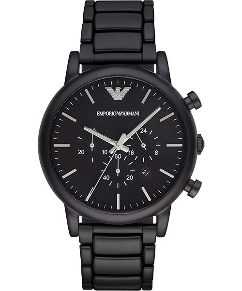 EMPORIO ARMANI/AR1895紳士計時腕錶/黑面 