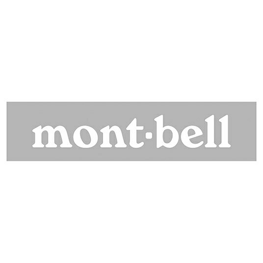 ├登山樂┤日本mont-bell mont-bell Logo 150mm貼紙 白 # 1124932WT