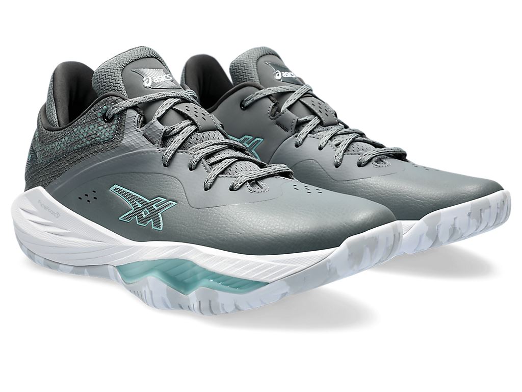 《asics 亞瑟士》NOVA SURGE LOW 男款 籃球鞋 1061A043-021 STEEL GREY/TEAL TINT