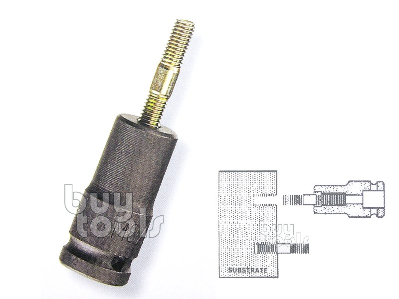 BuyTools-《專業級》三分雙頭螺絲氣動套筒,雙螺牙螺絲套筒,無頭螺絲植入套筒,6~10mm,台灣製造「含稅」