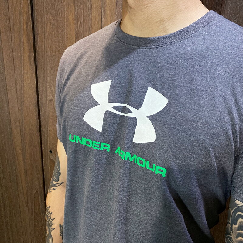 美國百分百【全新真品】Under Armour 短袖 T恤 UA 上衣 logo T-shirt 黑色 K343