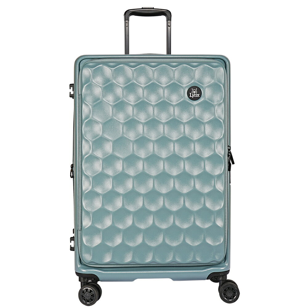 【Lynx 美國山貓】24吋行李箱 前開式限量高爾夫球款行李箱、防爆拉鏈、避震雙排輪、TSA海關鎖、鋁合金拉桿、耐摔耐刮 0