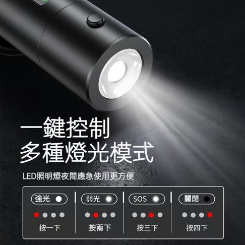 多功能安全錘 破窗器磁吸底座 手電筒+號碼牌【APP下單享6%回饋】 2