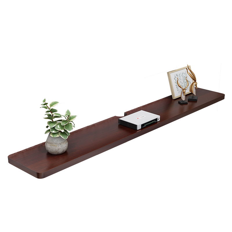 電視牆置物架 實木電視牆置物架擱板客廳電視機頂盒壁掛裝飾牆上電視櫃一字隔板【MJ191855】